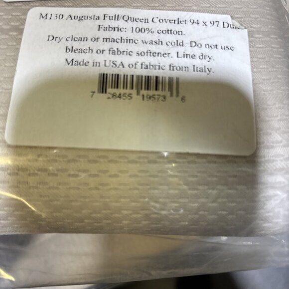 Matouk Augusta Full/Queen Coverlet $448 Dune - Picture 3 of 3